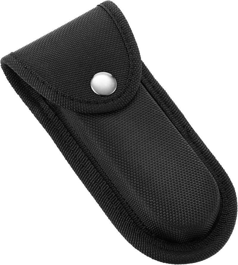 Timsec Nylon Pocket Knife Sheath, 5''-5.5'' Multitool Pouch, Folding Knife Belt Sheath with Snap Closure and Horizontal or Vertical Carry Belt Loop, Multitool Case for Outdoor or Daily Use, Larger Size - Image 1